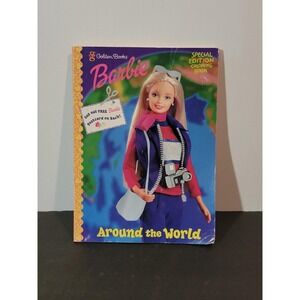 Vintage 2000 Barbie Around the World (Special Edition Coloring Book Used
